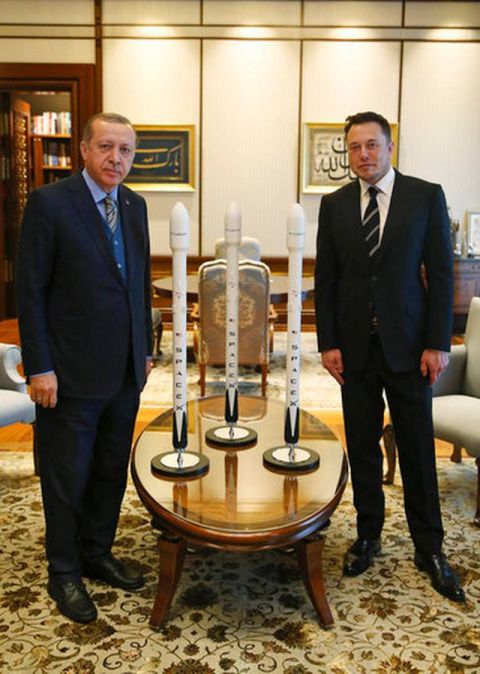 Tesla and SpaceX chief Elon Musk meets Erdogan in Turkey
