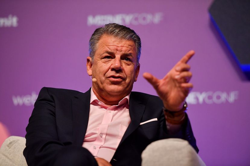 7 November 2018; Hikmet Ersek, CEO, Western Union Georgia on MoneyConf Stage during day two of Web Summit 2018 at the Altice Arena in Lisbon, Portugal. Photo by Seb Daly/Web Summit via Sportsfile