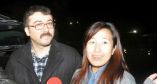  Fugitive Hüseyin Korkmaz (L) and his wife after being released in Turkey 