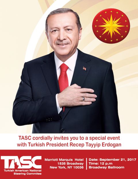 Turkish President Recep Tayyip Erdogan to meet with Turkish and Muslim American community leaders, advocates in NYC