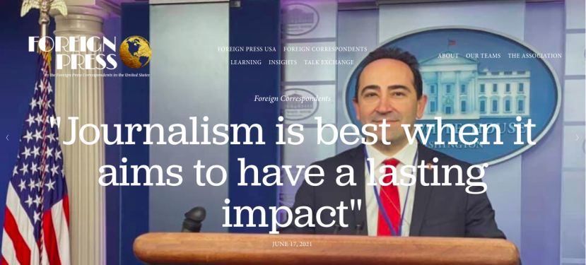 Ali Cinar: &quot;Journalism is best when it aims to have a lasting impact&quot;