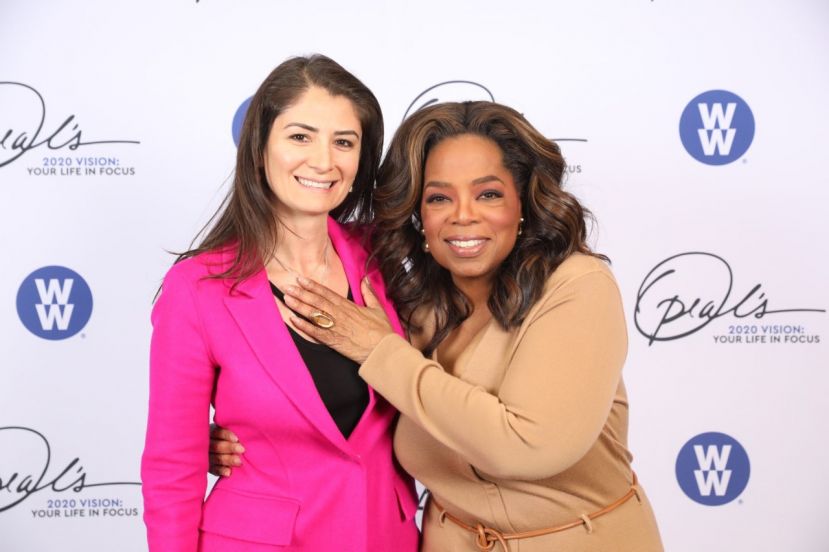 Belgin Aksoy meets with Oprah in New York