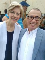 Güzel with Senator Elizabeth Ann Warren, a member of the Democratic Party, since 2013 she has served as the senior United States Senator from Massachusetts. 