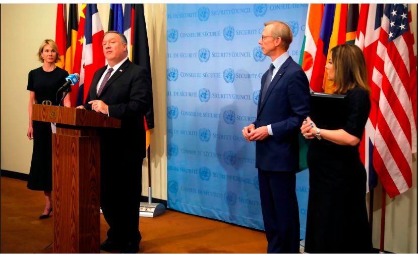 Secretary Pompeo; United States demands &#039;snapback&#039; of measures at UNSC