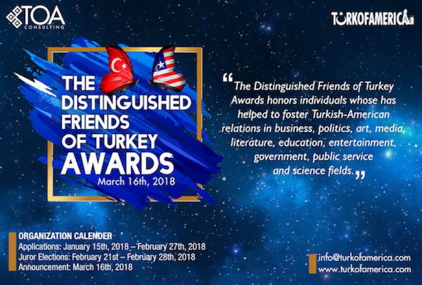 TURKOFAMERICA &amp; TOA Consulting Group Reward Friends of Turkey
