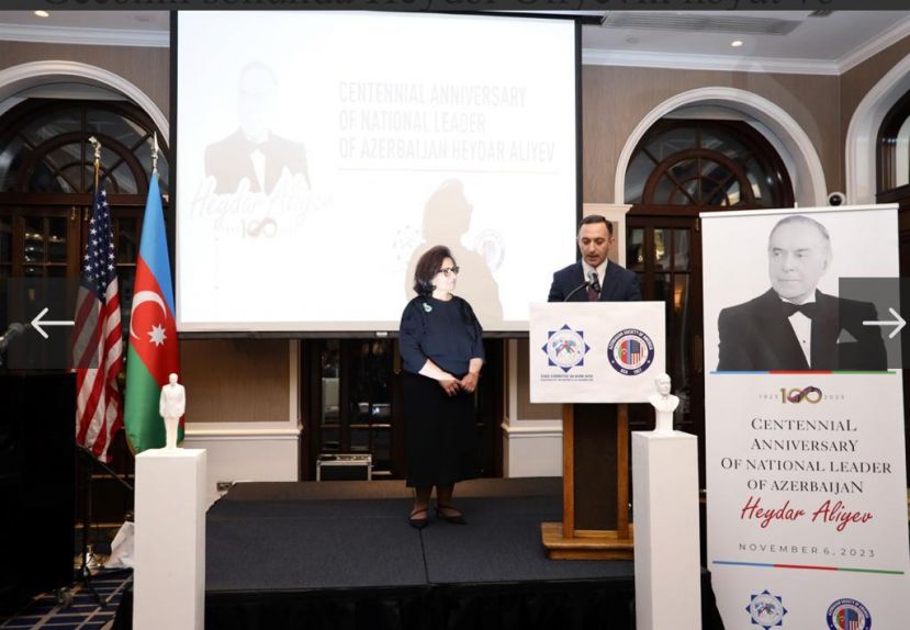 Tomris Azeri, President of ASA and Elshad Aliyev, Deputy chairman of the Azerbaijan Republic State Committee on work with Diaspora. 