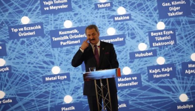 Zafer Caglayan speaks during a news conference in Istanbul February 14, 2012. REUTERS/Murad Sezer