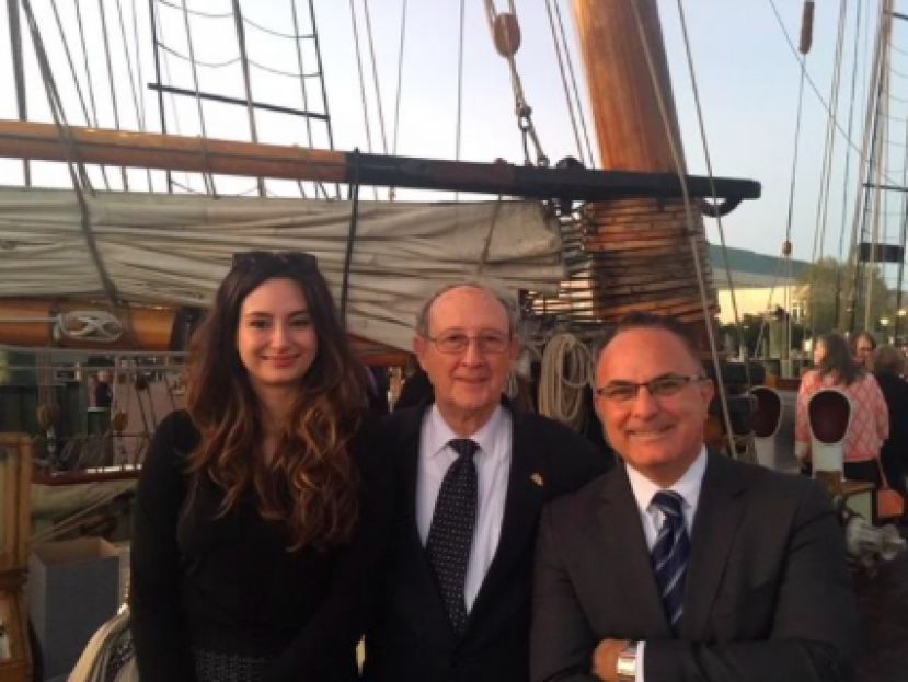 Maryland Secretary of State John C. Wobensmith with TASC Co-Chair Gunay Evinch and TCA Project Coordinator Sezan McDaniel