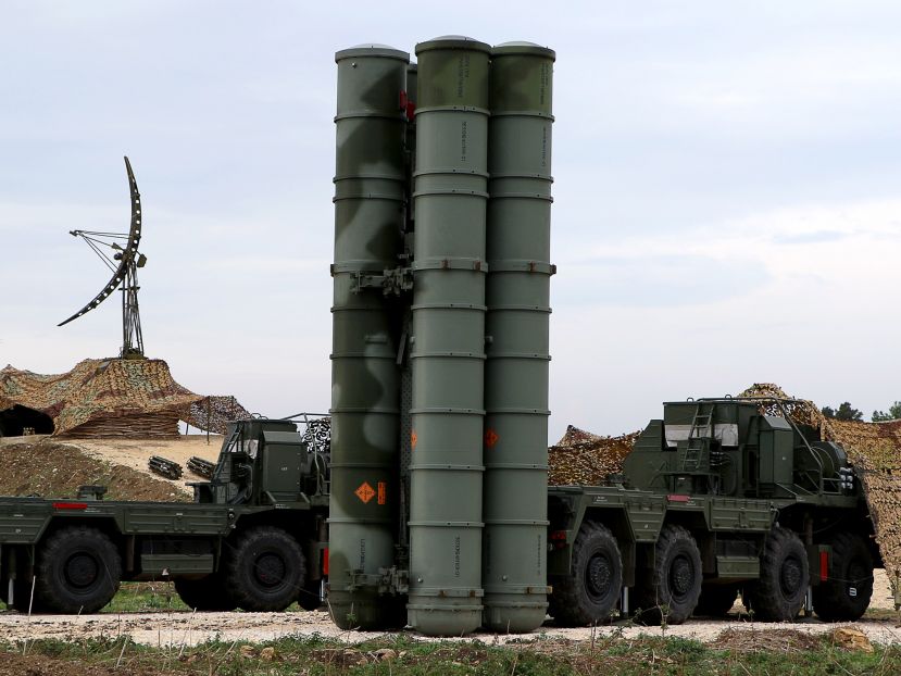 A Russian S-400 missile system. Photographer: Paul Gypteau/AFP via Getty Images