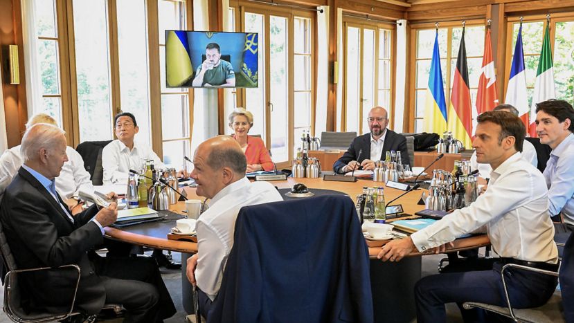 Ukrainian President Zelensky Calls for Support from G7