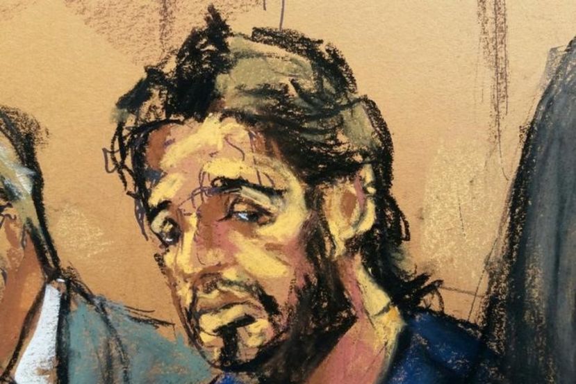 FILE PHOTO: Turkish gold trader Reza Zarrab is shown in this court room sketch as he appears in Manhattan federal court in New York, U.S., April 24, 2017. REUTERS/Jane Rosenberg Reuters